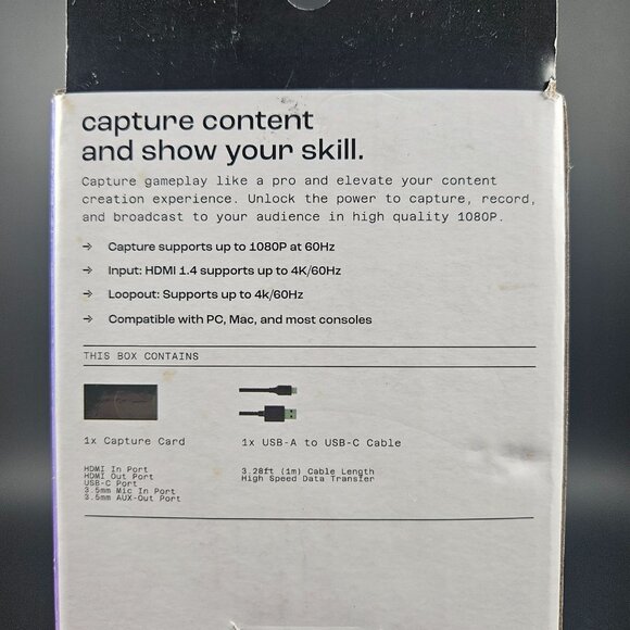 North Capture Card Hdmi Game Streaming Device 1080P/4K Professional Recorder - Picture 4 of 5